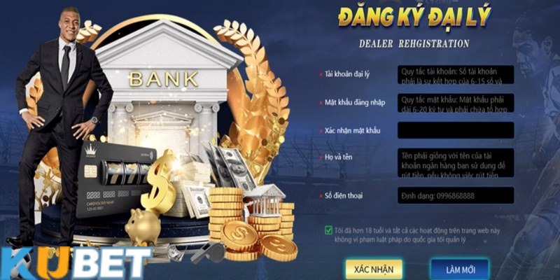 Cách đăng ký đại lý Kubet để được xác nhận nhanh chóng 2 Cách đăng ký đại lý Kubet yêu cầu nhập thông tin trung thực